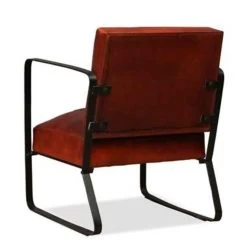 VidaXL Loungestoel Echt Leer Bruin -Fauteuilwinkel 037d5fad7efb4827ba9caf4beb6ef93c