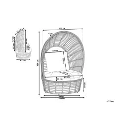 Beliani Fauteuil LIDO - Beige Rotan -Fauteuilwinkel 0858c38da24d488e8a712a1c2c911fd6