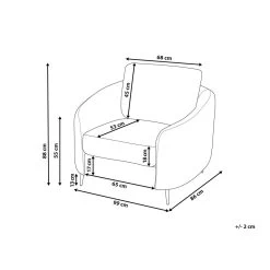 Beliani Fauteuil TROSA - Grijs Polyester 8 Beliani Fauteuil TROSA - Grijs Polyester -Fauteuilwinkel 0aa3edf187c14202bf6ff6a2457a851d 2