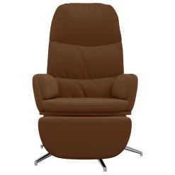 VidaXL Relaxstoel Met Voetensteun Kunstsuède Bruin -Fauteuilwinkel 0f99479dc6004dcb8635f9d9a78b5d16