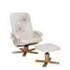 Beliani Massagestoel RELAXPRO - Beige Kunstleer -Fauteuilwinkel 1000001959