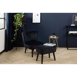 Lifa Living Stoel Sofia, Zwart -Fauteuilwinkel 1000014202 0101