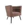 Leitmotiv Stoel Explicit - Suede Look Chocolade Bruin - 74x71x74cm -Fauteuilwinkel 1000023396