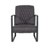 Giga Meubel Fauteuil Antraciet - PU-Leer - 62x80x82cm - Iwan 2 Giga Meubel Fauteuil Antraciet - PU-Leer - 62x80x82cm - Iwan -Fauteuilwinkel 1000027516