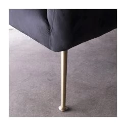 Giga Meubel Fauteuil Velvet Zwart - Amy -Fauteuilwinkel 1000027534 0101