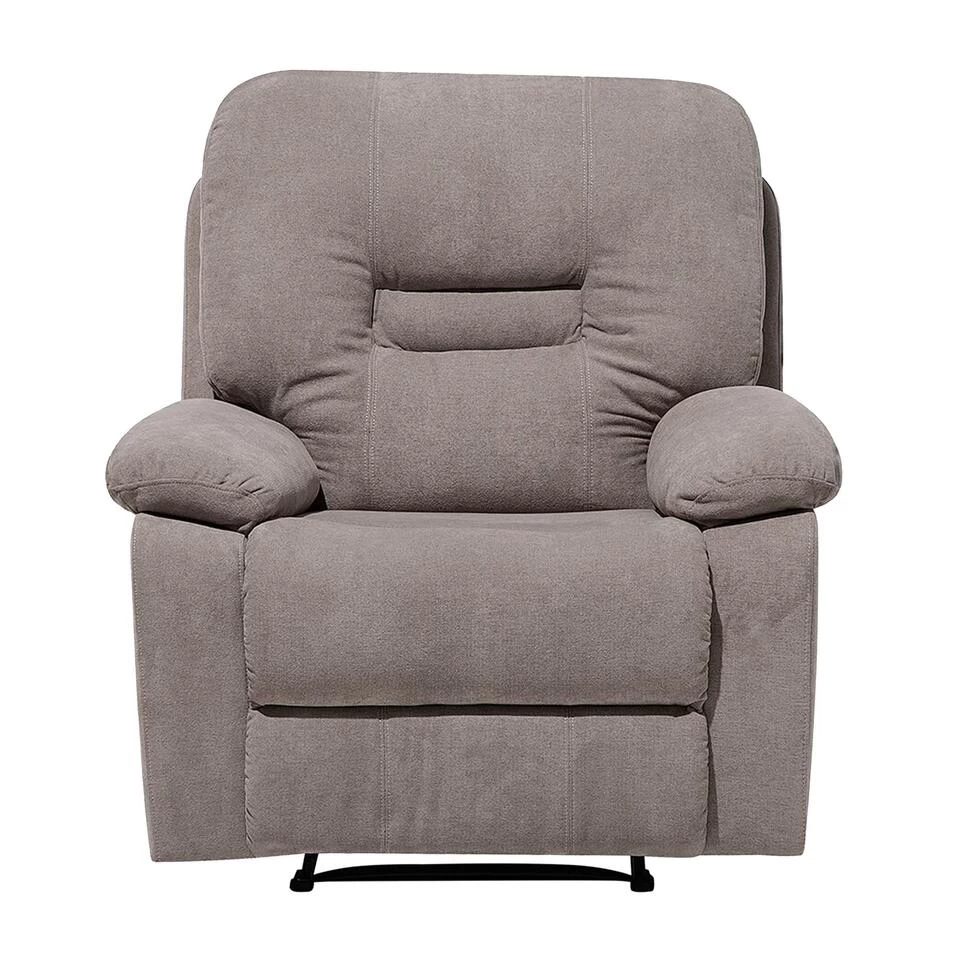 Beliani Fauteuil BERGEN - Beige Polyester 3 Beliani Fauteuil BERGEN - Beige Polyester