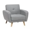 Beliani Cocktailstoel FLORLI - Grijs Polyester -Fauteuilwinkel 1000027720