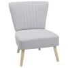 Beliani Fauteuil VAASA - Grijs Polyester -Fauteuilwinkel 1000027722