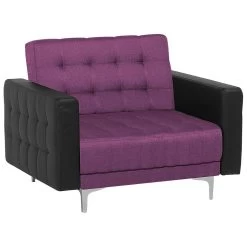 Beliani Fauteuil ABERDEEN - Paars Polyester