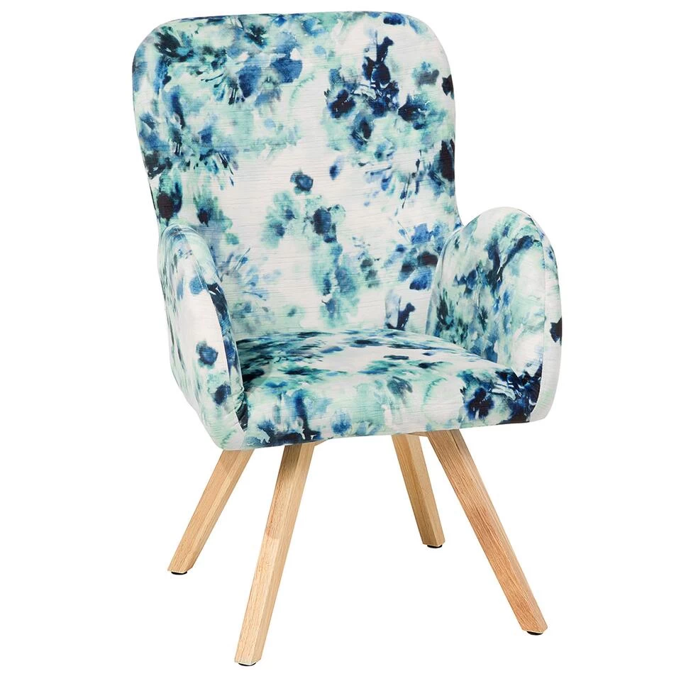 Beliani Fauteuil BJARN - Multicolor Polyester 3 Beliani Fauteuil BJARN - Multicolor Polyester