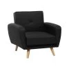 Beliani Fauteuil FLORLI - Zwart Polyester
