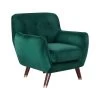 Beliani Fauteuil BODO - Groen Fluweel 1 Beliani Fauteuil BODO - Groen Fluweel -Fauteuilwinkel 1000027750