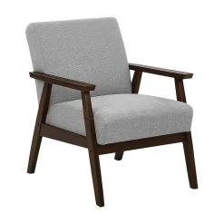 Beliani Fauteuil ASNES - Grijs Polyester