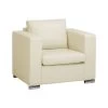 Beliani Fauteuil HELSINKI - Beige Leer -Fauteuilwinkel 1000027758