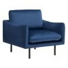 Beliani Fauteuil VINTERBRO - Blauw Fluweel 2 Beliani Fauteuil VINTERBRO - Blauw Fluweel -Fauteuilwinkel 1000027781