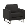 Beliani Fauteuil VIND - Grijs Polyester