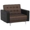 Beliani Fauteuil ABERDEEN - Bruin Polyester