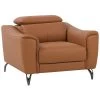 Beliani Fauteuil NARWIK - Bruin Kunstleer, Leer 1 Beliani Fauteuil NARWIK - Bruin Kunstleer, Leer -Fauteuilwinkel 1000027816