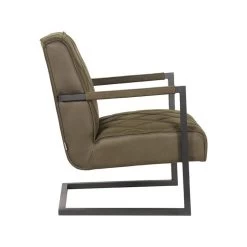 LABEL51 Fauteuil Denmark - Army Green - Microfiber -Fauteuilwinkel 1000028404 0102