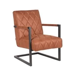 LABEL51 Fauteuil Denmark - Cognac - Microfiber