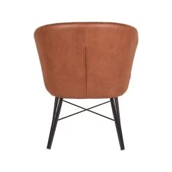 LABEL51 Fauteuil Wave - Cognac - Microfiber -Fauteuilwinkel 1000028418 0102