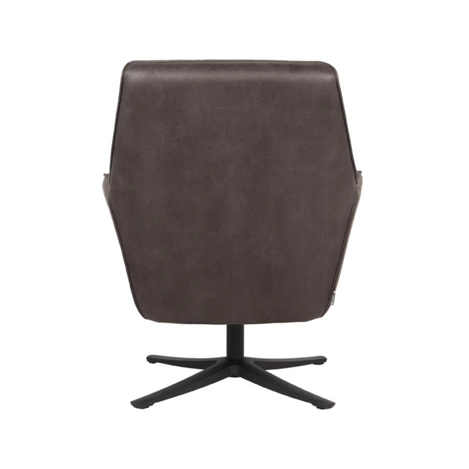 LABEL51 Fauteuil Tod - Antraciet - Microfiber 6 LABEL51 Fauteuil Tod - Antraciet - Microfiber - Afbeelding 4