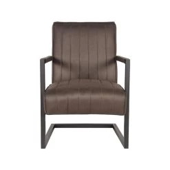 LABEL51 Fauteuil Milo - Antraciet - Microfiber -Fauteuilwinkel 1000028433 0101