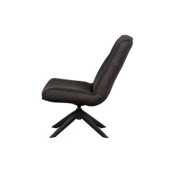 WOOOD Skyler Draaifauteuil - Kunstleer - Zwart - 94x67x85 -Fauteuilwinkel 1000031095 0103