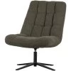 WOOOD Job Draaifauteuil - Teddy - Groen - 101x70x85 -Fauteuilwinkel 1000031099