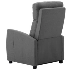 VidaXL Fauteuil Elektrisch Verstelbaar Stof Lichtgrijs -Fauteuilwinkel 1000041954 0103