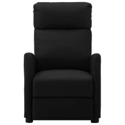VidaXL Fauteuil Verstelbaar Kunstleer Zwart -Fauteuilwinkel 1000041959 0101