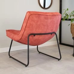 Fauteuil Lowen Velvet Roze - Stof - Roze -Fauteuilwinkel 1000041960 0101