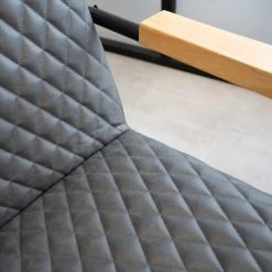 Industriële Fauteuil Lars Antraciet - Kunstleder - Zwart -Fauteuilwinkel 1000041968 0101