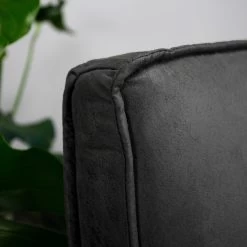 Industriële Draaibare Fauteuil Antraciet Tommy Eco Leer - Leder - Grijs -Fauteuilwinkel 1000041970 0103