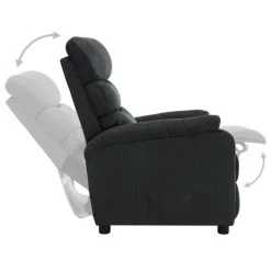 VidaXL Fauteuil Elektrisch Verstelbaar Stof Donkergrijs 9 VidaXL Fauteuil Elektrisch Verstelbaar Stof Donkergrijs -Fauteuilwinkel 1000041986 0103