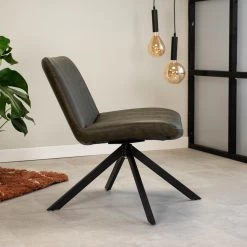Draaibare Fauteuil Industrieel Leon Groen - Kunstleder - Groen 7 Draaibare Fauteuil Industrieel Leon Groen - Kunstleder - Groen -Fauteuilwinkel 1000042007 0101