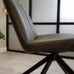 Draaibare Fauteuil Industrieel Leon Groen - Kunstleder - Groen 9 Draaibare Fauteuil Industrieel Leon Groen - Kunstleder - Groen -Fauteuilwinkel 1000042007 0103