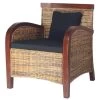 VidaXL Fauteuil Handgeweven Rattan 2 VidaXL Fauteuil Handgeweven Rattan -Fauteuilwinkel 1000043927