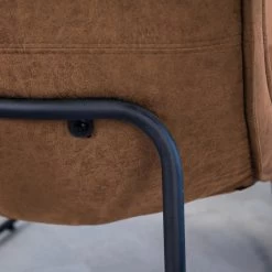 Industriële Fauteuil Cognac Lowen Eco Leer - Leder - Bruin 8 Industriële Fauteuil Cognac Lowen Eco Leer - Leder - Bruin -Fauteuilwinkel 1000049297 0103