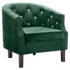 VidaXL Fauteuil Fluweel Groen -Fauteuilwinkel 1000059109