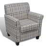 VidaXL Fauteuil Met Kussen Stof Crème 1 VidaXL Fauteuil Met Kussen Stof Crème -Fauteuilwinkel 1000059168