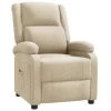 VidaXL Recliner Stof Crème -Fauteuilwinkel 1000061390