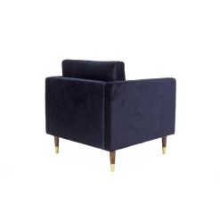 Fauteuil Velvet Blauw Brooklyn - Stof - Blauw -Fauteuilwinkel 1000062441 0102