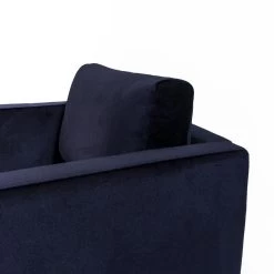 Fauteuil Velvet Blauw Brooklyn - Stof - Blauw -Fauteuilwinkel 1000062441 0103