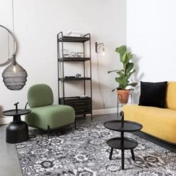 Giga Meubel Fauteuil Stof Groen - 71x66x77cm - Stoel Polly -Fauteuilwinkel 1000068560 0101