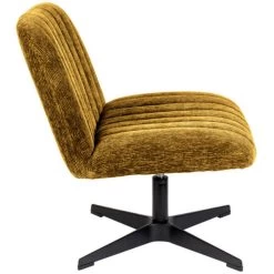 Giga Meubel Fauteuil Ribstof Oker - 71x65x72,5cm - Stoel Belmond -Fauteuilwinkel 1000068566 0101