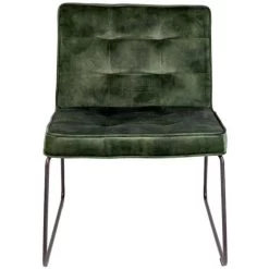 Giga Meubel Fauteuil Stof Groen - 69x55,5x75cm - Stoel Clark
