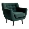 Giga Meubel Fauteuil Stof Donkergroen - Zithoogte 43cm - Stoel Monte