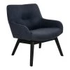 Giga Meubel Loungestoel Stof Donkergrijs/Zwart - Zithoogte 40cm -Fauteuilwinkel 1000069892