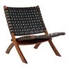Giga Meubel Vouwstoel Leer Zwart - Vouwbaar - Stoel Perugia -Fauteuilwinkel 1000069898